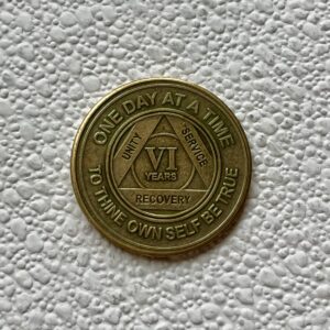 06 Years Sobriety Chip - Bronze