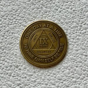 09 Years Sobriety Chip - Bronze
