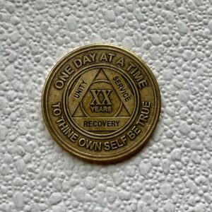 20 Years Sobriety Chip - Bronze