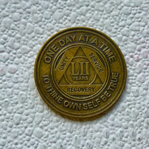 52 years Sobriety Chip - Bronze